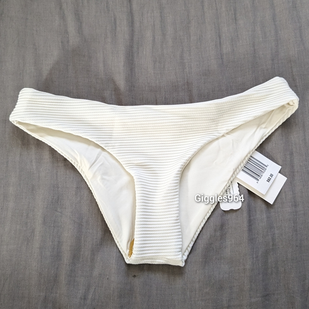 L*Space Sandy Classic Eco Rib Bikini Bottom Cream